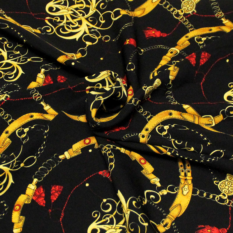 Javanaise imprimée - Chaine et pompon