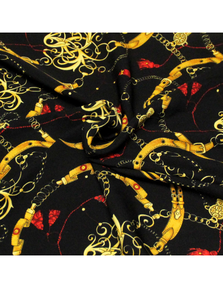 Javanaise imprimée - Chaine et pompon