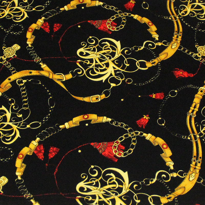 Javanaise imprimée - Chaine et pompon