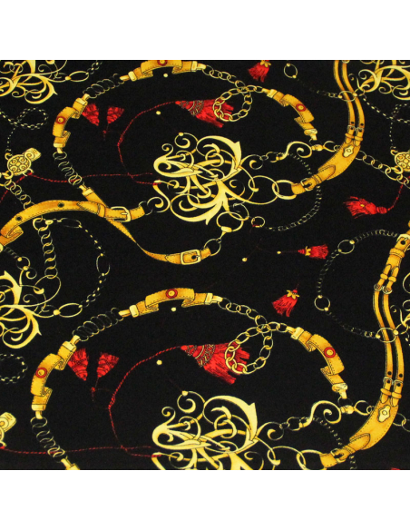 Javanaise imprimée - Chaine et pompon