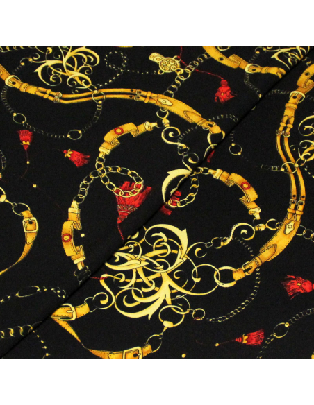 Javanaise imprimée - Chaine et pompon