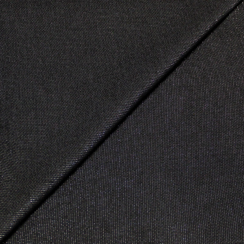 Tissu broché - Noir brillant