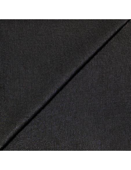Tissu broché - Noir brillant