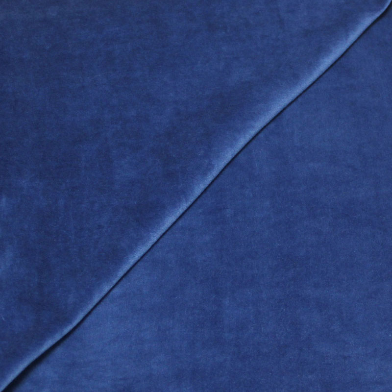 Jersey velours éponge - Bleu