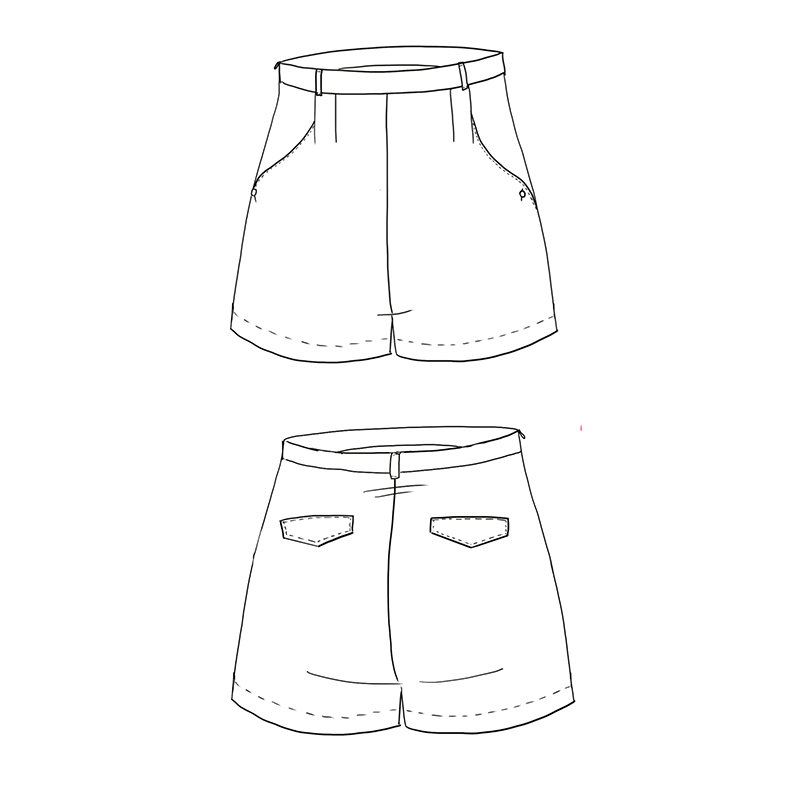 Patron Maison Fauve - Short Grand Bain