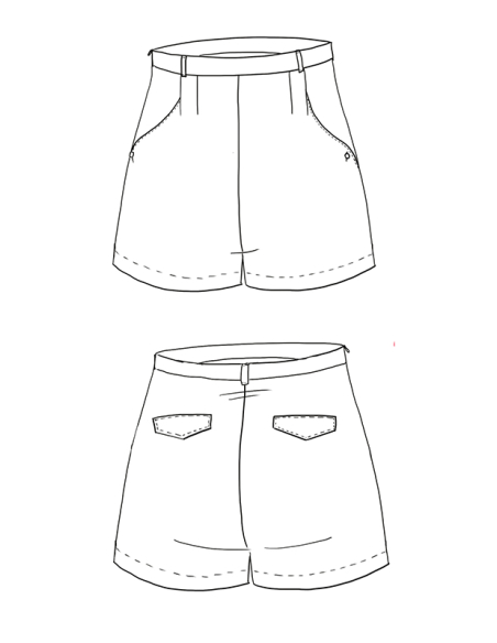 Patron Maison Fauve - Short Grand Bain