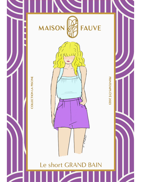 Patron Maison Fauve - Short Grand Bain