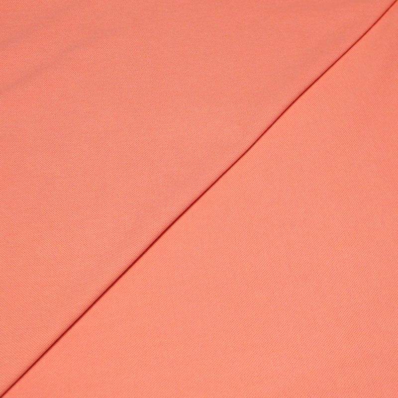 Maille piqué 100% coton - Corail