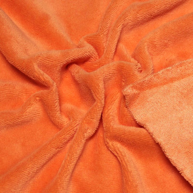 Tissu éponge bambou - Corail