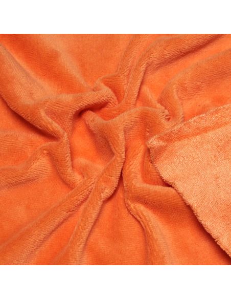 Tissu éponge bambou - Corail