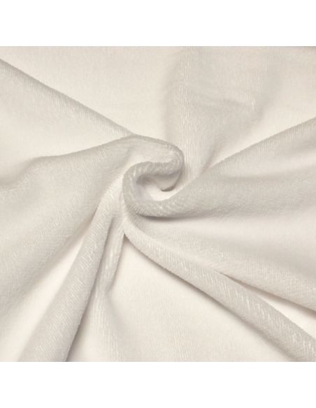 Tissu éponge bambou - Blanc optique