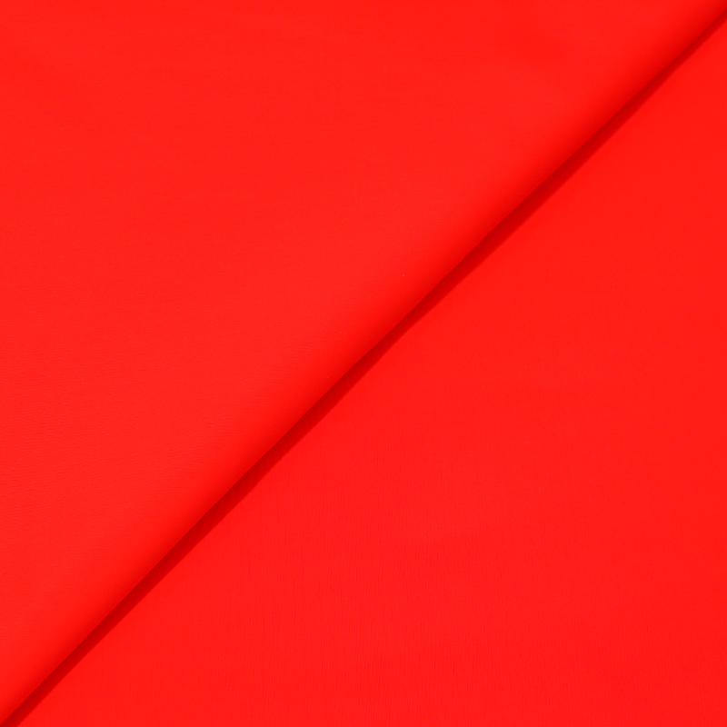Tissu pour maillot de bain uni - Rouge vermillon