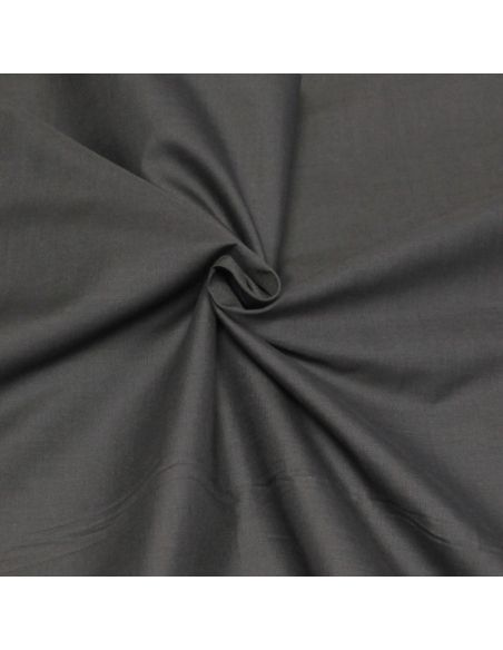 Voile polycoton - Gris souris