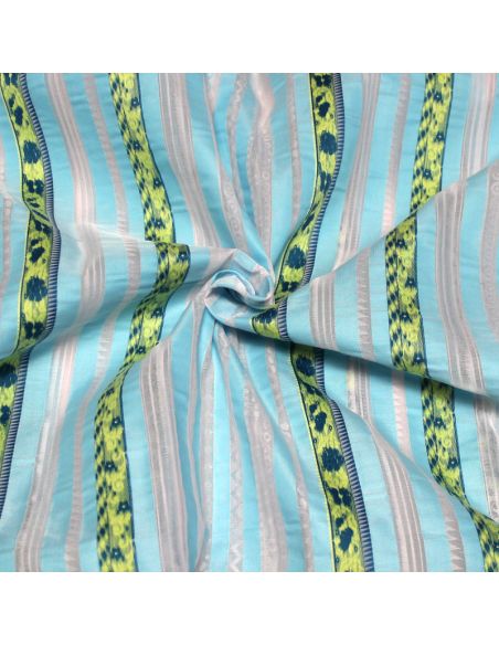 Jacquard rayé ajouré - Alda