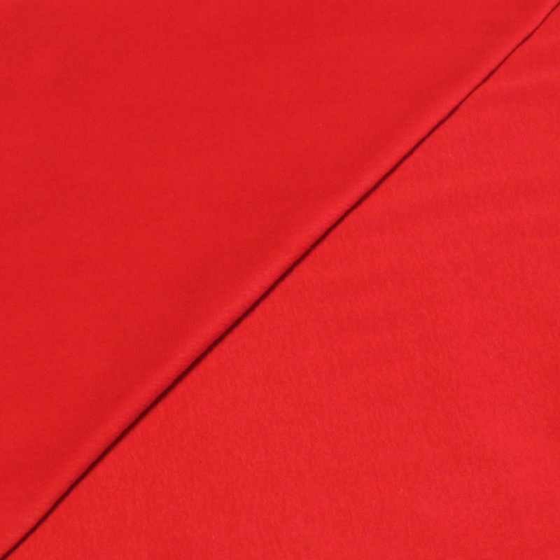 Jersey 100% coton GOTS - Rouge