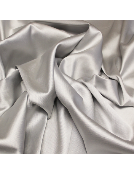 Mikado de soie souple - Gris perle