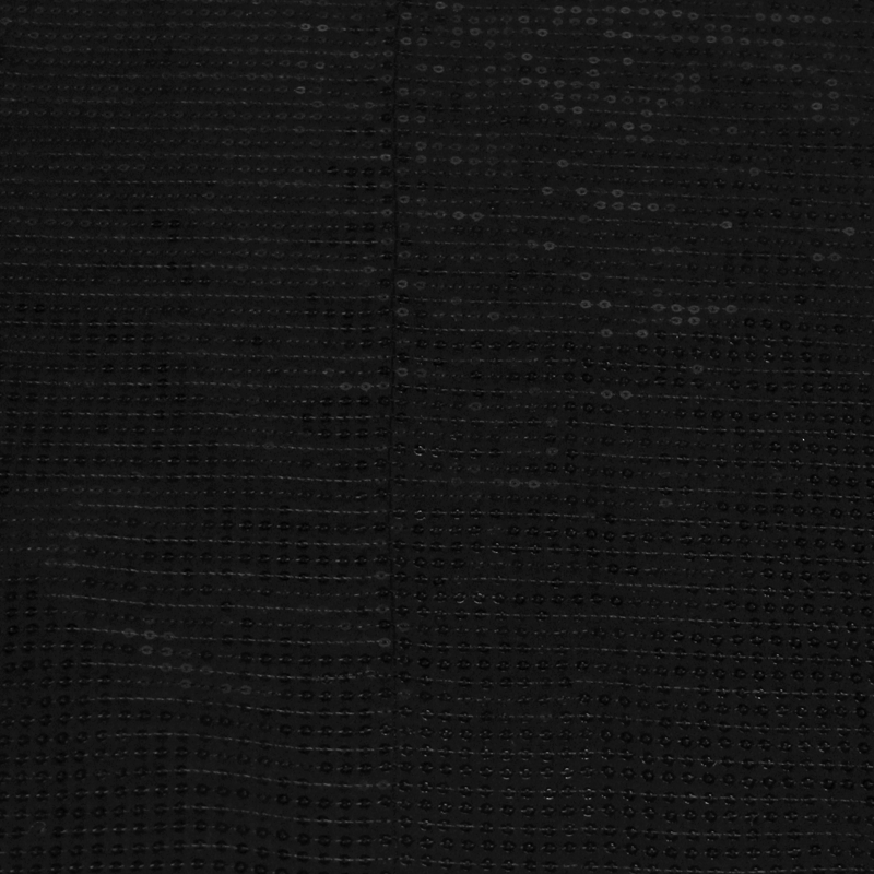 Mousseline 100% soie à sequin - Noir