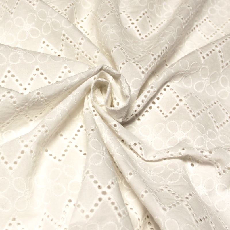 Broderie anglaise 100% coton - Frise