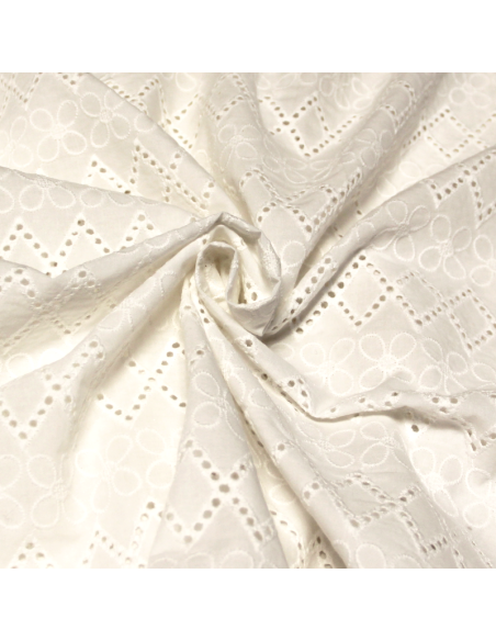 Broderie anglaise 100% coton - Frise