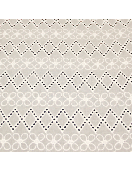 Broderie anglaise 100% coton - Frise