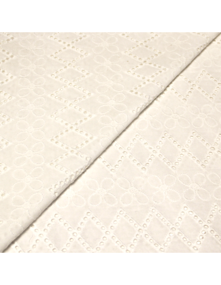 Broderie anglaise 100% coton - Frise