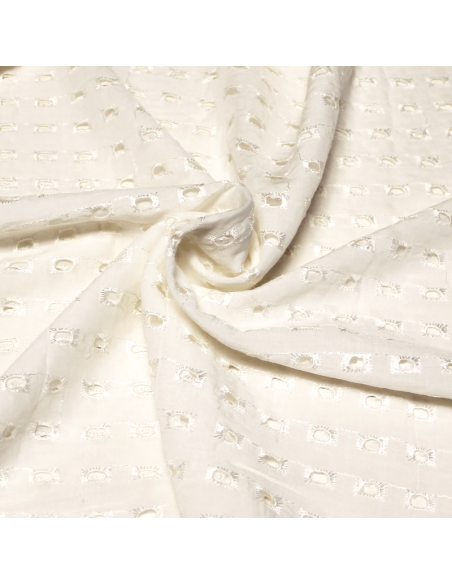 Broderie anglaise 100% coton - Petit carré