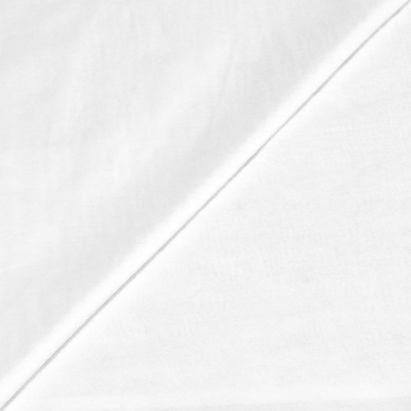 Voile 100% coton luxe - Blanc optique