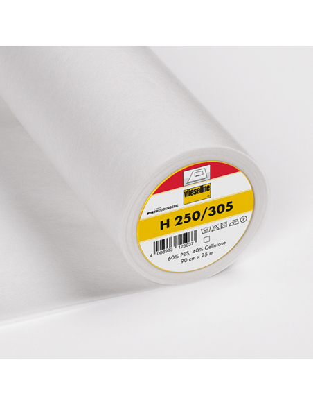 Entoilage thermocollant Vlieseline - H250 Blanc