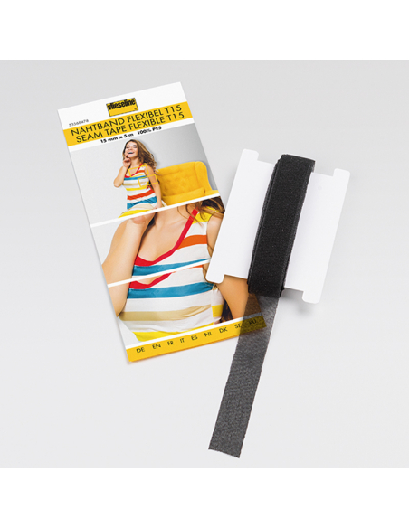 Support droit fil extensible Vlieseline - Noir