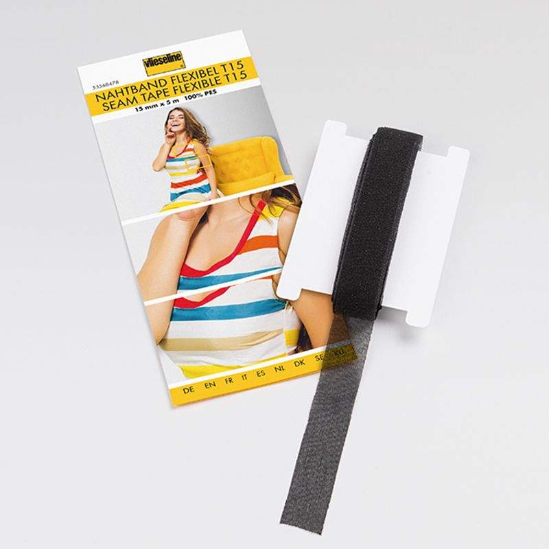 Support droit fil extensible Vlieseline - Noir