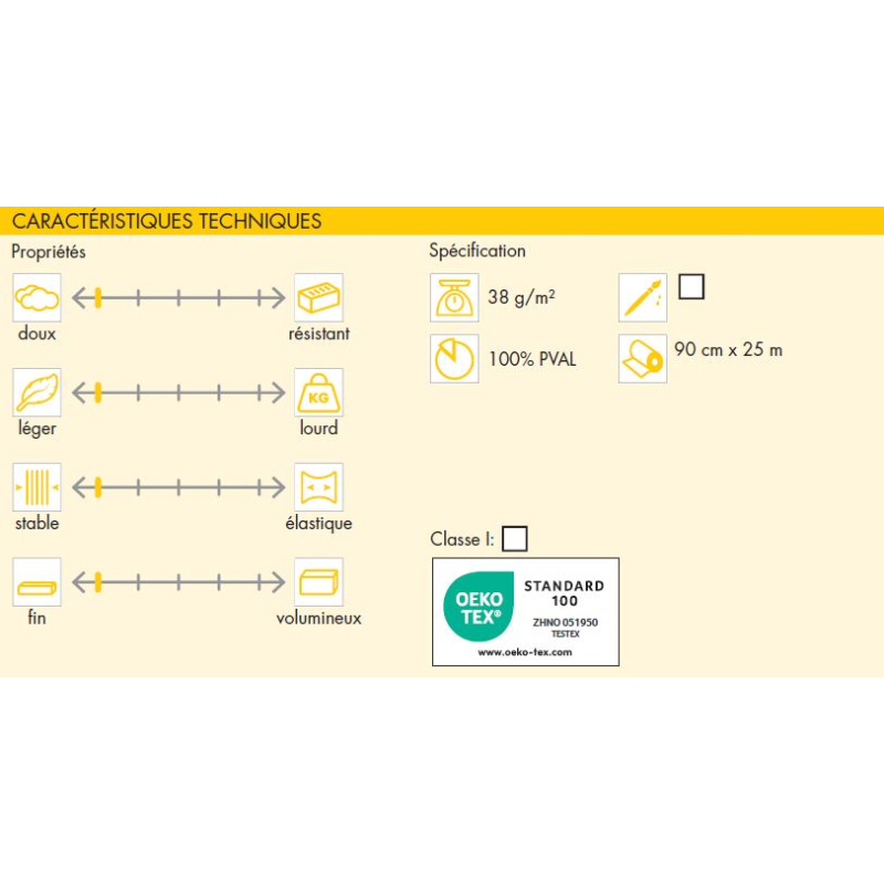 Non tissé soluble Vlieseline - Soluvlies