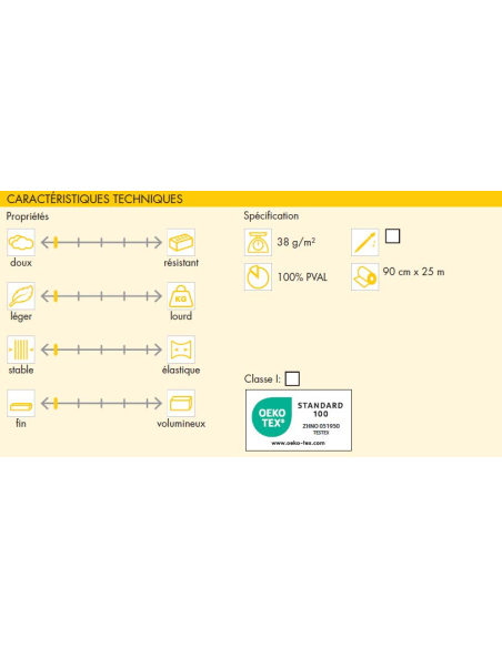 Non tissé soluble Vlieseline - Soluvlies