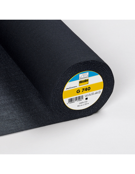 Entoillage tissé coton Vlieseline - G740 noir