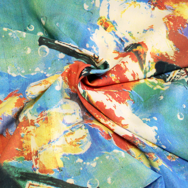 Étoffe 100% viscose - Bouteille