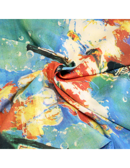 Étoffe 100% viscose - Bouteille