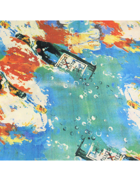 Étoffe 100% viscose - Bouteille