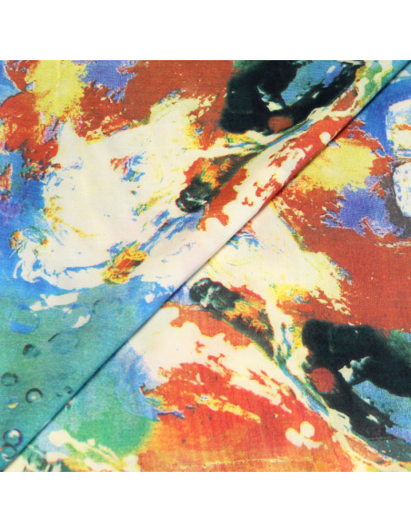 Étoffe 100% viscose - Bouteille