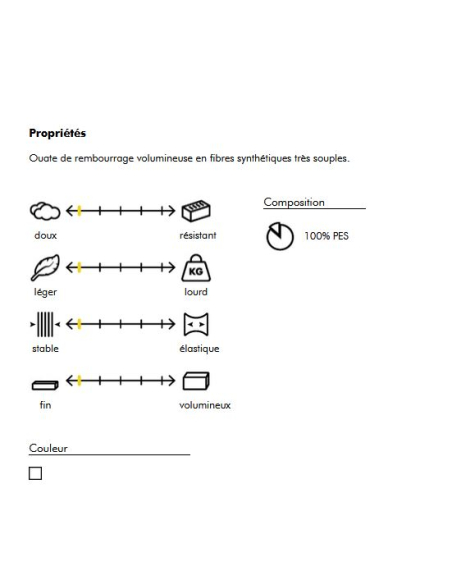 Ouate de rembourage - Dekowatte Vlieseline 300g