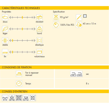 Film transparent thermocollant Vlieseline - Lamifix 2