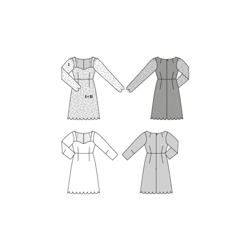 Patron Burda 5835 - Robe