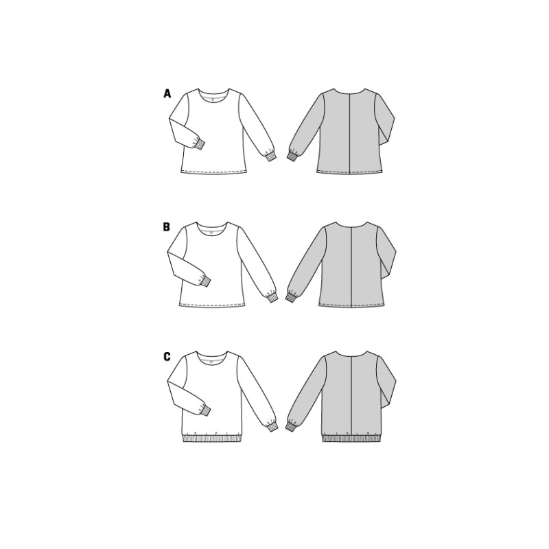 Patron Burda 5849 - Blouse