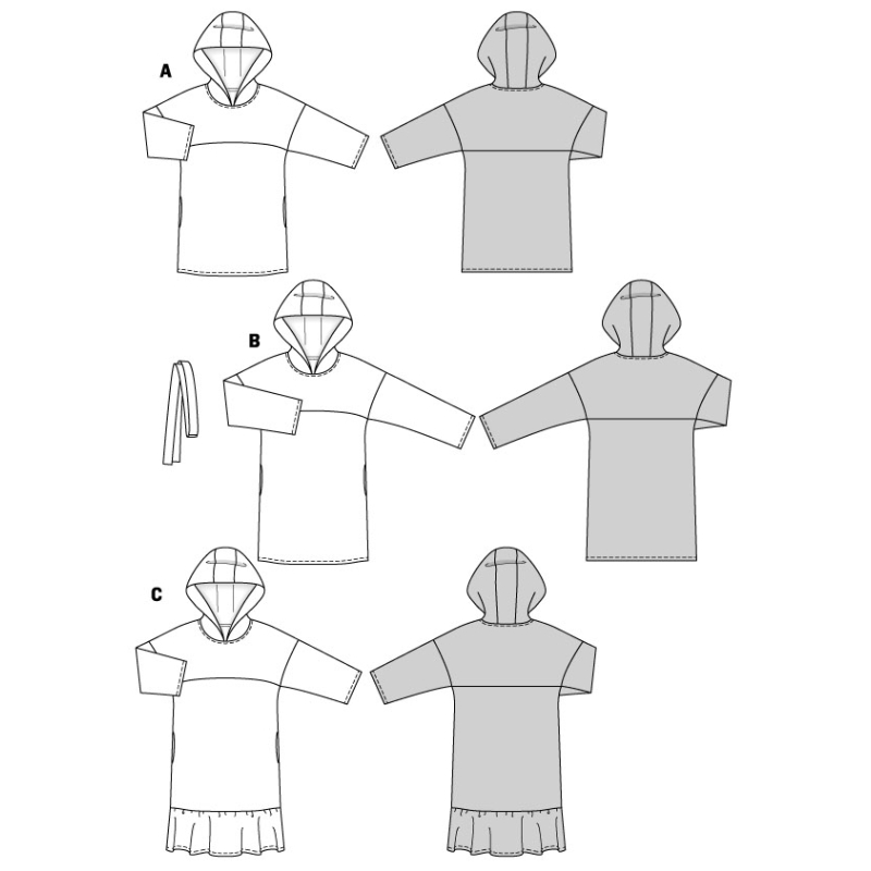 Patron Burda 5851 - Robe