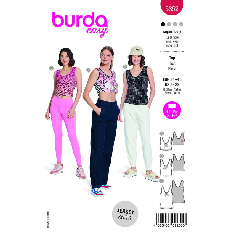 Patron Burda 5852 - Top