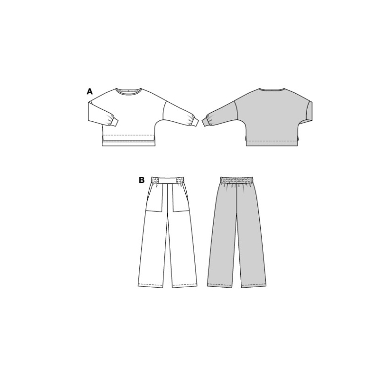 Patron Burda 5853 - Homewear