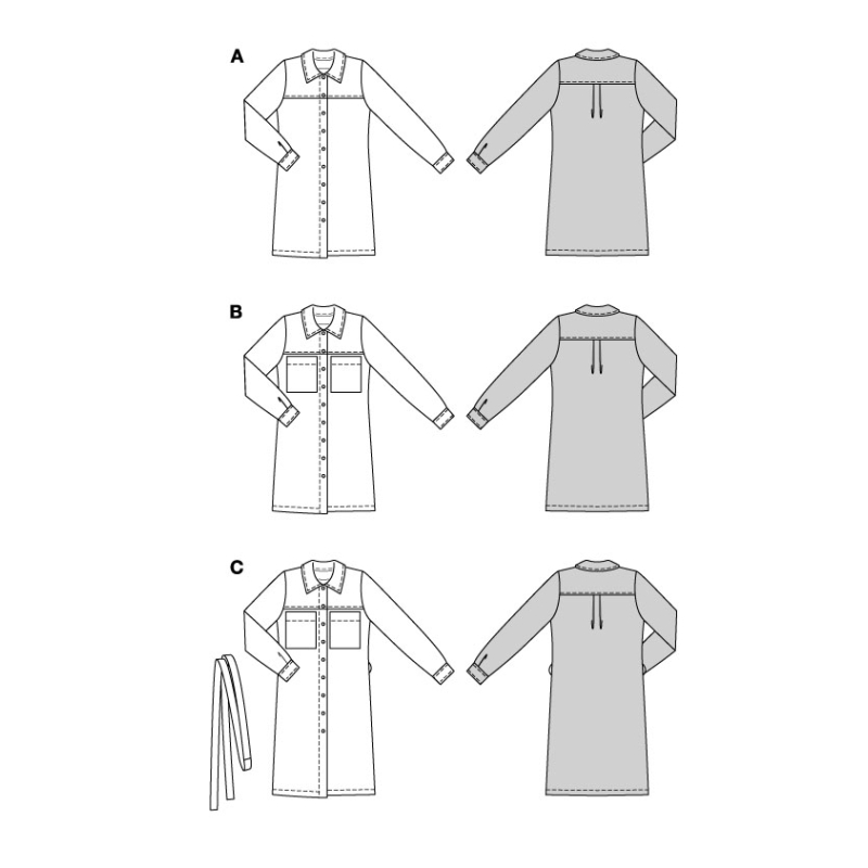 Patron Burda 5854 - Robe