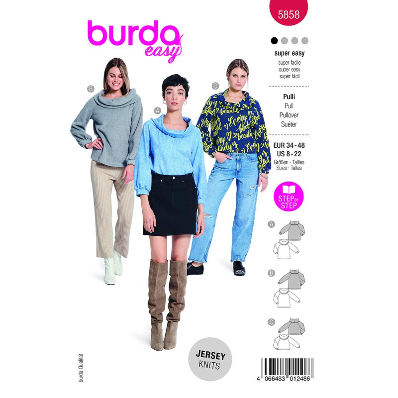 Patron Burda 5858 - Pull