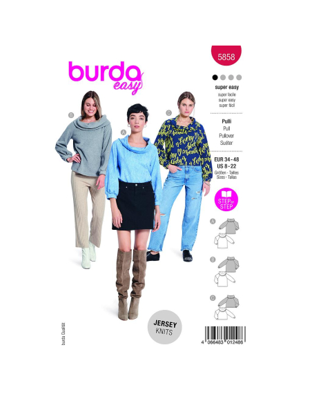 Patron Burda 5858 - Pull