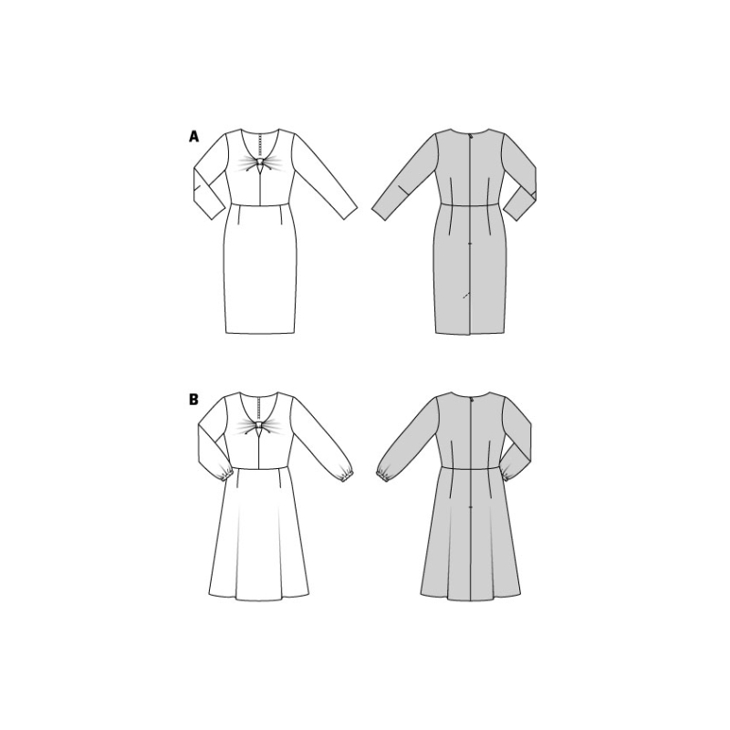 Patron Burda 5861 - Robe