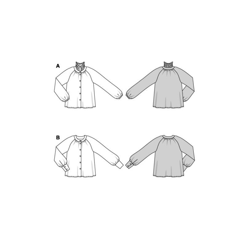 Patron Burda 5862 - Blouse