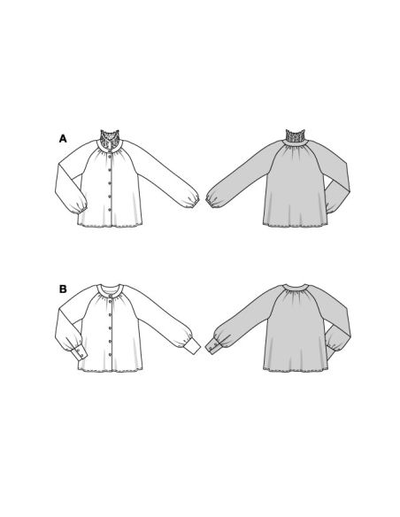 Patron Burda 5862 - Blouse